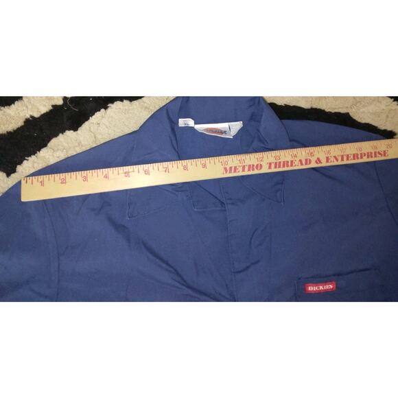 Vtg 90's DICKIES Workwear Straight Woven Overalls Mens Made in Mexico XL/42" - Picture 7 of 13